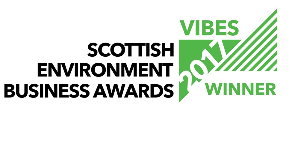 WINNERS at the 2017 VIBES Scottish Environmental Business Awards