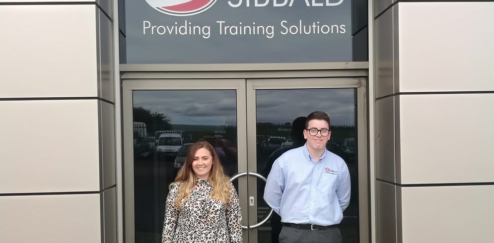 Sibbald Training welcome Jordan and Amy to the business..