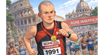 Steven takes on the Rome Marathon for Charity